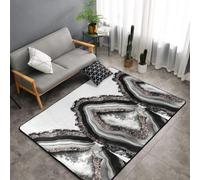 Hnnkloy Arte Decorativo con Gemas Brillantes de ágata Oro Rosa, Alfombra Grande Antideslizante para Sala de Estar o Dormitorio, 150 x 100 cm.
