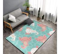 Hnnkloy Bebé ajolote Kawaii Lindo, Alfombra Grande Antideslizante para Sala de Estar o Dormitorio, 150 x 100 cm.