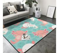Hnnkloy Bebé ajolote Kawaii Lindo, Alfombra Grande Antideslizante para Sala de Estar o Dormitorio, 208 x 148 cm.