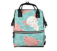 Hnnkloy Bebé ajolote kawaii lindo.Mochila de maternidad de gran capacidad, bolso cambiador, mochila de viaje para actividades al aire libre.