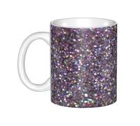Hnnkloy Brillo Destellos Resplandor,Taza de cerámica grande para café, ideal para cocina, restaurante, oficina o cafetería, 330 ml.