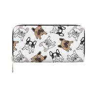 Hnnkloy Bulldog francés,Carteras de Cuero PU de Gran Capacidad para Hombres y Mujeres.