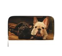 Hnnkloy Bulldog francés,Carteras de Cuero PU de Gran Capacidad para Hombres y Mujeres.