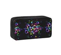 Hnnkloy Burbujas de arcoíris,Estuche de lápices de Gran Capacidad, portátil, para bolígrafos, Bolsa de papelería para la Escuela y la Oficina.