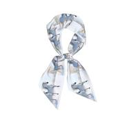Hnnkloy Caballos raros moteados al galope, Bufanda de seda sintética para mujer, bufandas de moda para el cuello, diadema versátil