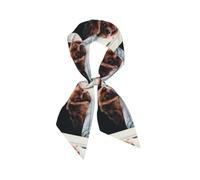 Hnnkloy Cachorro de perro Ruby Cavalier King Charles Spaniel, Bufanda de seda sintética para mujer, bufandas de moda para el cuello, diadema versátil
