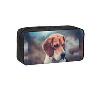 Hnnkloy Cachorros Beagle Perros Mascotas Beagle,Estuche de lápices de Gran Capacidad, portátil, para bolígrafos, Bolsa de papelería para la Escuela y la Oficina.