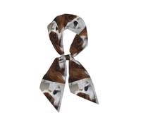 Hnnkloy Cachorros de Cavalier King Charles Spaniel, Bufanda de seda sintética para mujer, bufandas de moda para el cuello, diadema versátil