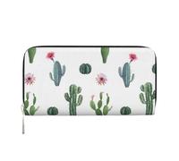 Hnnkloy Cactus Flor Suculenta Cactus,Carteras de Cuero PU de Gran Capacidad para Hombres y Mujeres.