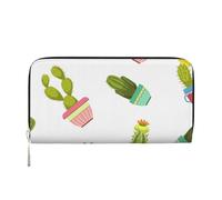 Hnnkloy Cactus y suculentas en macetas,Carteras de Cuero PU de Gran Capacidad para Hombres y Mujeres.