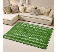 Hnnkloy Campo de fútbol, Alfombra Grande Antideslizante para Sala de Estar o Dormitorio, 160 x 120 cm.