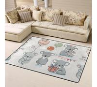 Hnnkloy Coala, Alfombra Grande Antideslizante para Sala de Estar o Dormitorio, 160 x 120 cm.