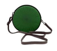 Hnnkloy Código circular binario del programador,Bolso de hombro de piel sintética, bolso cruzado redondo - Bolso circular para mujer