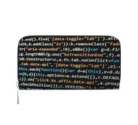 Hnnkloy Código de programación del Programador,Carteras de Cuero PU de Gran Capacidad para Hombres y Mujeres.