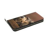 Hnnkloy Collie de Pelo Largo Lassie Perros Perros Grandes y esponjosos Mascotas,Carteras de Cuero PU de Gran Capacidad para Hombres y Mujeres.
