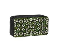 Hnnkloy Edelweiss Alpino Suizo Floral,Estuche de lápices de Gran Capacidad, portátil, para bolígrafos, Bolsa de papelería para la Escuela y la Oficina.