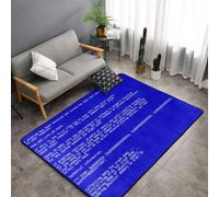 Hnnkloy Errores clásicos de la Pantalla Azul de la Muerte, Alfombra Grande Antideslizante para Sala de Estar o Dormitorio, 150 x 100 cm.