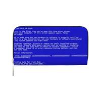 Hnnkloy Errores clásicos de Pantalla Azul de la Muerte,Carteras de Cuero PU de Gran Capacidad para Hombres y Mujeres.