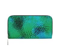 Hnnkloy Escama de Serpiente,Carteras de Cuero PU de Gran Capacidad para Hombres y Mujeres.