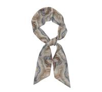 Hnnkloy Estampado azul pálido de piedra ónix, Bufanda de seda sintética para mujer, bufandas de moda para el cuello, pañuelo para el cuello, diadema