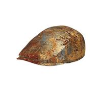 Hnnkloy Estructura de Hierro de Acero Oxidado de Color marrón óxido Colorido, Gorra Plana para Hombre, Gorra de repartidor de periódicos para Hombre, Boina Ajustable para Conducir