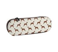 Hnnkloy Estuche Organizador de Cuero para Almacenamiento de papelería,Boxer Dog Cute Dog Pet Dogs Boxer