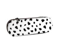 Hnnkloy Estuche Organizador de Cuero para Almacenamiento de papelería,Estampado Animal dálmata pictórico
