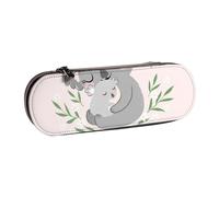 Hnnkloy Estuche Organizador de Cuero para Almacenamiento de papelería, Lindo Koala mamá y bebé