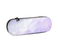 Hnnkloy Estuche Organizador de Cuero para Almacenamiento de papelería,Mármol Morado Pastel líquido
