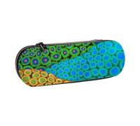Hnnkloy Estuche Organizador de Cuero para Almacenamiento de papelería, The Zoanthid Soft Coral Art