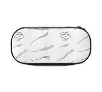 Hnnkloy Estuche para lápices de Gran Capacidad, Almacenamiento Duradero de 22 cm, Estilo Dibujado a Mano de Viento de Garabato