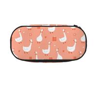 Hnnkloy Estuche para lápices de Gran Capacidad, Almacenamiento Duradero de 22cm, Estampado de Caja de Regalo de Ganso navideño