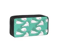 Hnnkloy Foca Linda,Estuche de lápices de Gran Capacidad, portátil, para bolígrafos, Bolsa de papelería para la Escuela y la Oficina.