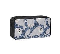 Hnnkloy Foca Linda,Estuche de lápices de Gran Capacidad, portátil, para bolígrafos, Bolsa de papelería para la Escuela y la Oficina.