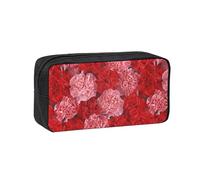 Hnnkloy Fondo de Pantalla de Flores, Plantas y claveles,Estuche de lápices de Gran Capacidad, portátil, para bolígrafos, Bolsa de papelería para la Escuela y la Oficina.