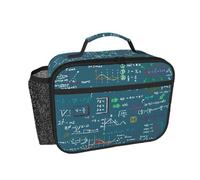 Hnnkloy Fórmula matemática impresa,Bolsa de almuerzo portátil, fiambrera resistente, bolsa isotérmica reutilizable