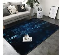 Hnnkloy Fórmulas Brillantes de física matemática y química, Alfombra Grande Antideslizante para Sala de Estar o Dormitorio, 208 x 148 cm.