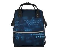 Hnnkloy Fórmulas brillantes de física matemática y química.Mochila de maternidad de gran capacidad, bolso cambiador, mochila de viaje para actividades al aire libre.