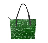 Hnnkloy Fórmulas de ecuaciones matemáticas,Bolso de mano de piel sintética, bolso tote de gran capacidad, bolso de hombro para mujer, ideal para el trabajo y los viajes.