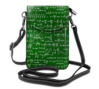 Hnnkloy Fórmulas de ecuaciones matemáticas,Bolsos para celular para mujer, bolsos pequeños cruzados - Cartera para celular de cuero sintético con ranuras para tarjetas de crédito