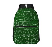 Hnnkloy Fórmulas de ecuaciones matemáticas,Mochila informal de 17 pulgadas con bolsillos, resistente al agua, para la escuela.