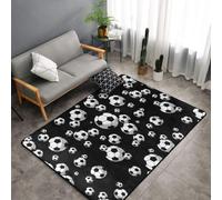 Hnnkloy Fútbol, Alfombra Grande Antideslizante para Sala de Estar o Dormitorio, 150 x 100 cm.
