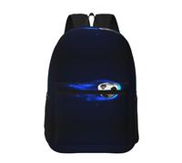 Hnnkloy Fútbol en llamas,Mochila informal de 17 pulgadas con bolsillos, resistente al agua, para la escuela.