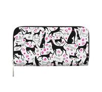 Hnnkloy Galgos y corazón de Pata,Carteras de Cuero PU de Gran Capacidad para Hombres y Mujeres.