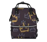 Hnnkloy Garabato de corona.Mochila de maternidad de gran capacidad, bolso cambiador, mochila de viaje para actividades al aire libre.