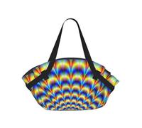 Hnnkloy GIF de ilusión óptica en Espiral,Esterilla de Camping portátil, Manta de Picnic Plegable Multifuncional Que también Sirve como Bolsa de Camping para Viajes.