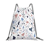 Hnnkloy Grandes puntos de colores sobre fondo blanco,Mochila con cordón unisex, bolsa deportiva para gimnasio, mochila informal para el día a día.