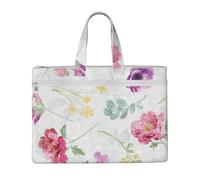 Hnnkloy Hermosa primavera fresca floral,Bolsa de lona para documentos con cremallera, bolso de mano, maletín para la escuela y la oficina.