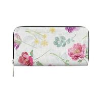 Hnnkloy Hermosa Primavera Fresca Floral,Carteras de Cuero PU de Gran Capacidad para Hombres y Mujeres.