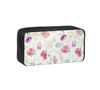Hnnkloy Hermosa Primavera Fresca Floral,Estuche de lápices de Gran Capacidad, portátil, para bolígrafos, Bolsa de papelería para la Escuela y la Oficina.